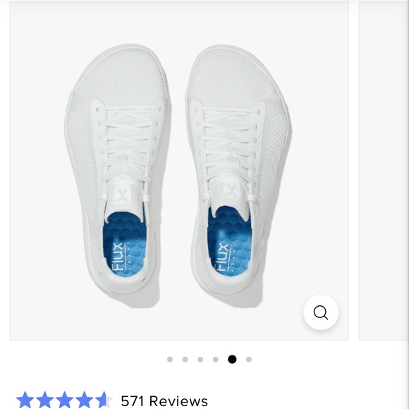 Flux Adapt Knit White Sneakers - Picture 1 of 9